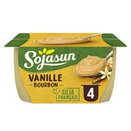Sojasun yaourt vanille bourbon 4x100g
