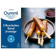 Oummi 5 brochettes boeuf fromage 195g