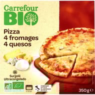 Carrefour bio pizza 4 fromages 350g