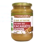 Ethiquable beurre de cacahuètes crunchy bio 350g