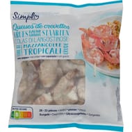 Queues de crevettes crues 450g