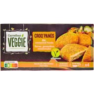 Carrefour veggie 4 croquettes panées emmental 400g