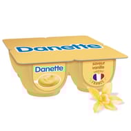 Danette saveur vanille 4x125g