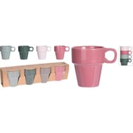Mugs pastel x4 18 cl