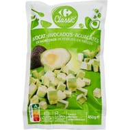 Carrefour avocats en morceaux 450g