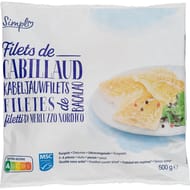 Simpl filets de cabillaud 500g