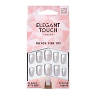 Elegant touch faux ongle french pink 103 x24