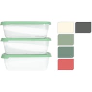 Boîtes de conservation rectangulaires 1200 ml x3