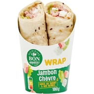 Carrefour bon appétit wrap jambon chèvre x2 -180g