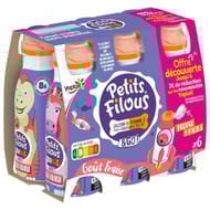 Petits filous à boire aromatisés fraise 6x100g offre découverte
