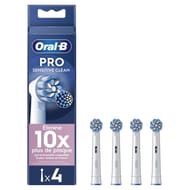 Oral-b pro brossette pour brosse à dents sensitive clean x4