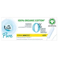 Carrefour soft tampons pure normal  x24
