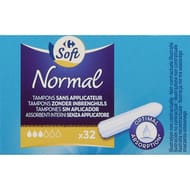 Carrefour soft tampons sans applicateur normal x32