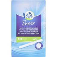 Carrefour soft tampons super avec applicateur x20