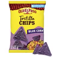 Old el paso tortilla chips blue corn 150g