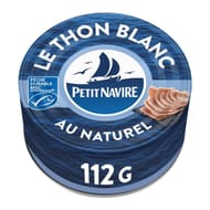 Petit navire thon blanc naturel msc 1/5 112g