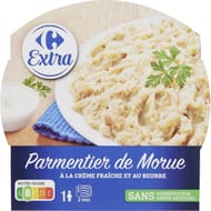 Carrefour extra plat cuisiné parmentier de morue 300g
