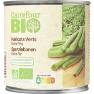 Carrefour bio haricots verts extra fins 220g