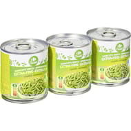 Carrefour classic' haricots verts extra fins  3x110g
