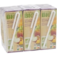 Carrefour bio pur jus multifruits 6x20cl