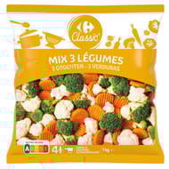Carrefour classic' mix 3 légumes 1kg