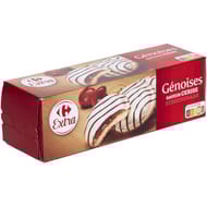 Carrefour extra gâteaux génoises cerise 150g
