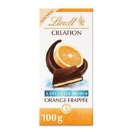 Lindt tablette de chocolat création noir orange frappée 150g