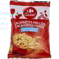 Carrefour classic' cacahuètes grillées sans sel ajouté 200g