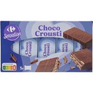 Carrefour sensation gaufrettes choco crousti 190g