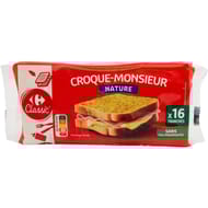 Carrefour classic' fromage croque-monsieur nature 16 tranches 300g