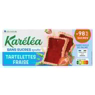 Karéléa contrôle des sucres tartelettes fraise sans sucres aujoutés étui + sachet 145g