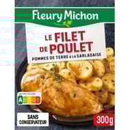 Fleury Michon filet de poulet pommes de terre sarladaises en sachet 300g