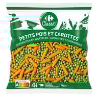 Carrefour classic' petits pois et carottes 1kg