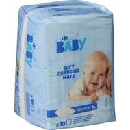 Carrefour baby matelas à langer jetables 60x60 cm x10