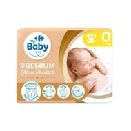 Carrefour baby couches bébé taille 0  1-3 kg x24