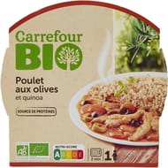 Carrefour bio plat cuisiné poulet quinoa bio 300g