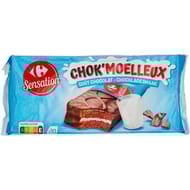Carrefour sensation gâteaux chok'moelleux chocolat x10 - 420g