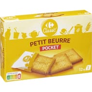 Carrefour classic' biscuits petit beurre pocket 300g
