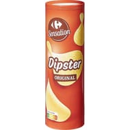 Carrefour sensation tuiles dipster salées 175g