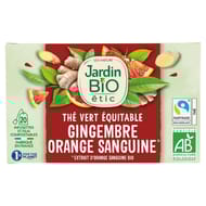 Jardin bio thé vert gingembre saveur orange sanguine 30g