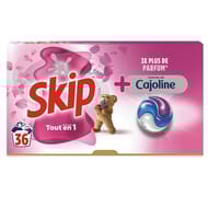 Skip lessive capsules 3 en 1 touche de cajoline x36 -0.7596kg