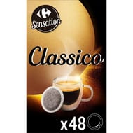 Carrefour sensation café dosettes compatibles senseo classique x48 - 336g