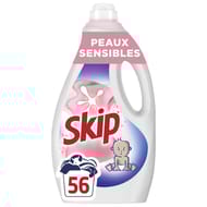 Skip lessive liquide senstitive peaux sensibles & bébé 56 lavages 2.52l