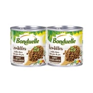 Bonduelle lentilles cuites dans très peu de jus 620g