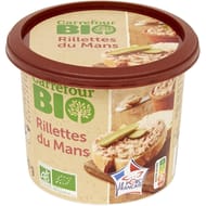 Carrefour bio rillettes du Mans 220g
