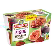 Andros dessert fruiter avec morceaux figue 4x100g