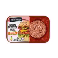 Hachés au porc bacon oignon x2 220g spécial burger Madrange