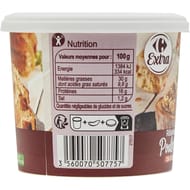 Carrefour extra rillettes de poulet rôti 110g