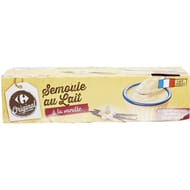 Carrefour original semoule au lait à la vanille 8x115g