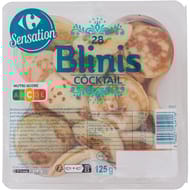 Carrefour sensation 28 blinis cocktail 125g